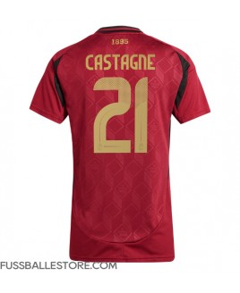 Günstige Belgien Timothy Castagne #21 Heimtrikot Damen EM 2024 Kurzarm